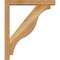 Ekena Millwork Funston Block Rough Sawn Bracket w/ Offset Brace, Western Red Cedar, 4"W x 22"D x 26"H BKT0402X22X26FST05RWR - alternate 4